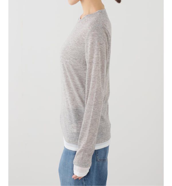 Spick and Span「《新色有り / 追加予約》シアーリブレイヤードプルオーバー」|Tシャツ・カットソー|