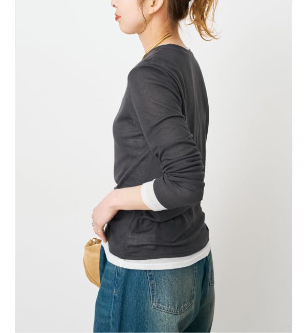 Spick and Span「《新色有り / 追加予約》シアーリブレイヤードプルオーバー」|Tシャツ・カットソー|