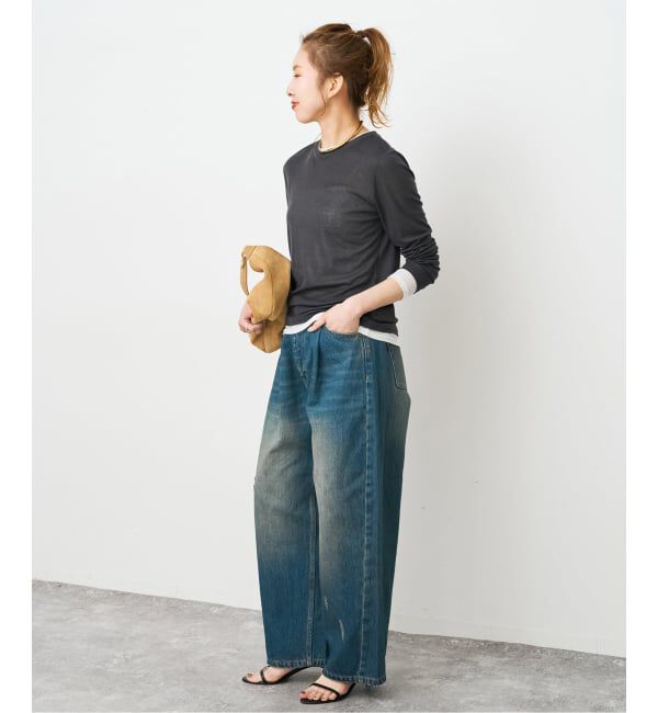 Spick and Span「《新色有り / 追加予約》シアーリブレイヤードプルオーバー」|Tシャツ・カットソー|
