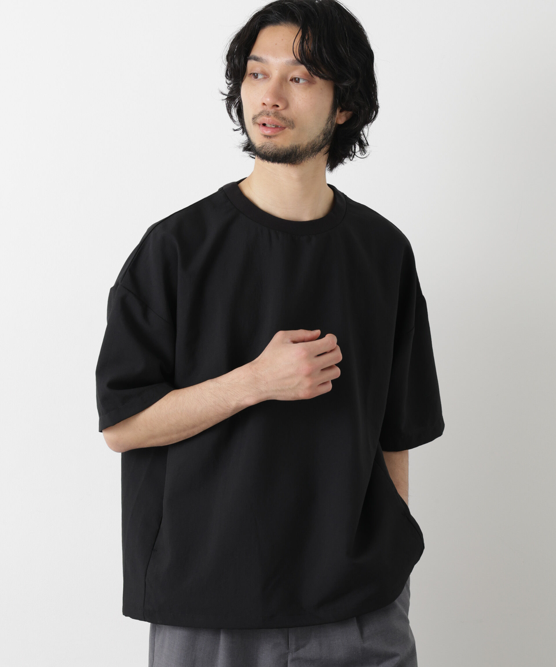 NANO universe「セオアルファ プルオーバーTシャツ 半袖」|Tシャツ・カットソー|