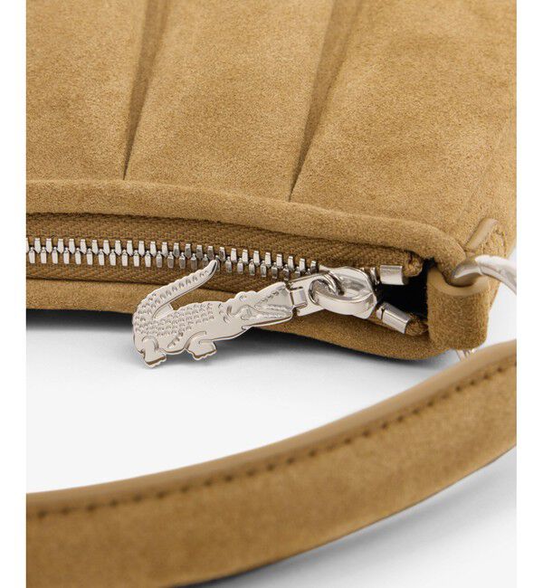 LACOSTE「ラングレンシーズナル スモールスエードプリーツバッグ」|ハンドバッグ|