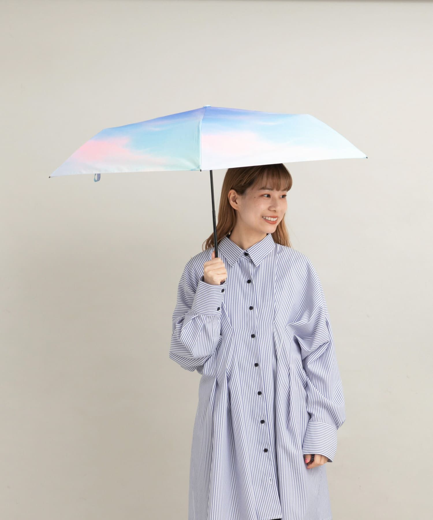 SMELLY「【晴雨兼用】Wpc.　遮光軽量サンセットMINI」|傘|