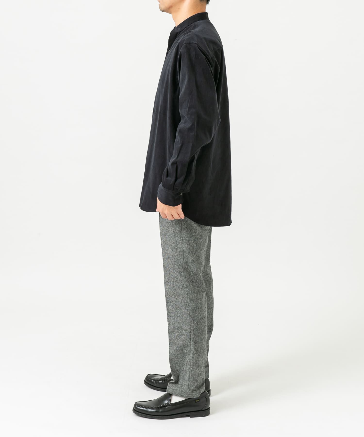 URBAN RESEARCH ROSSO「アーバンリラックスコーデュロイバンドシャツ」|シャツ・ブラウス|