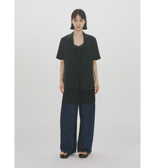 MIDIUMISOLID「MIDIUMISOLID for Ladies バレルレッグワイドデニム」|デニム|