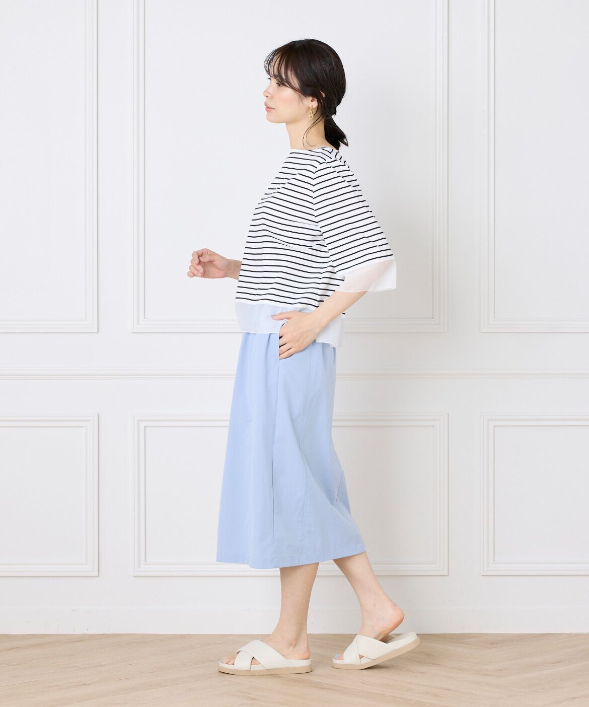 DAY by DAY it&rsquo;s international「シアー切替えプルオーバー」|Tシャツ・カットソー|