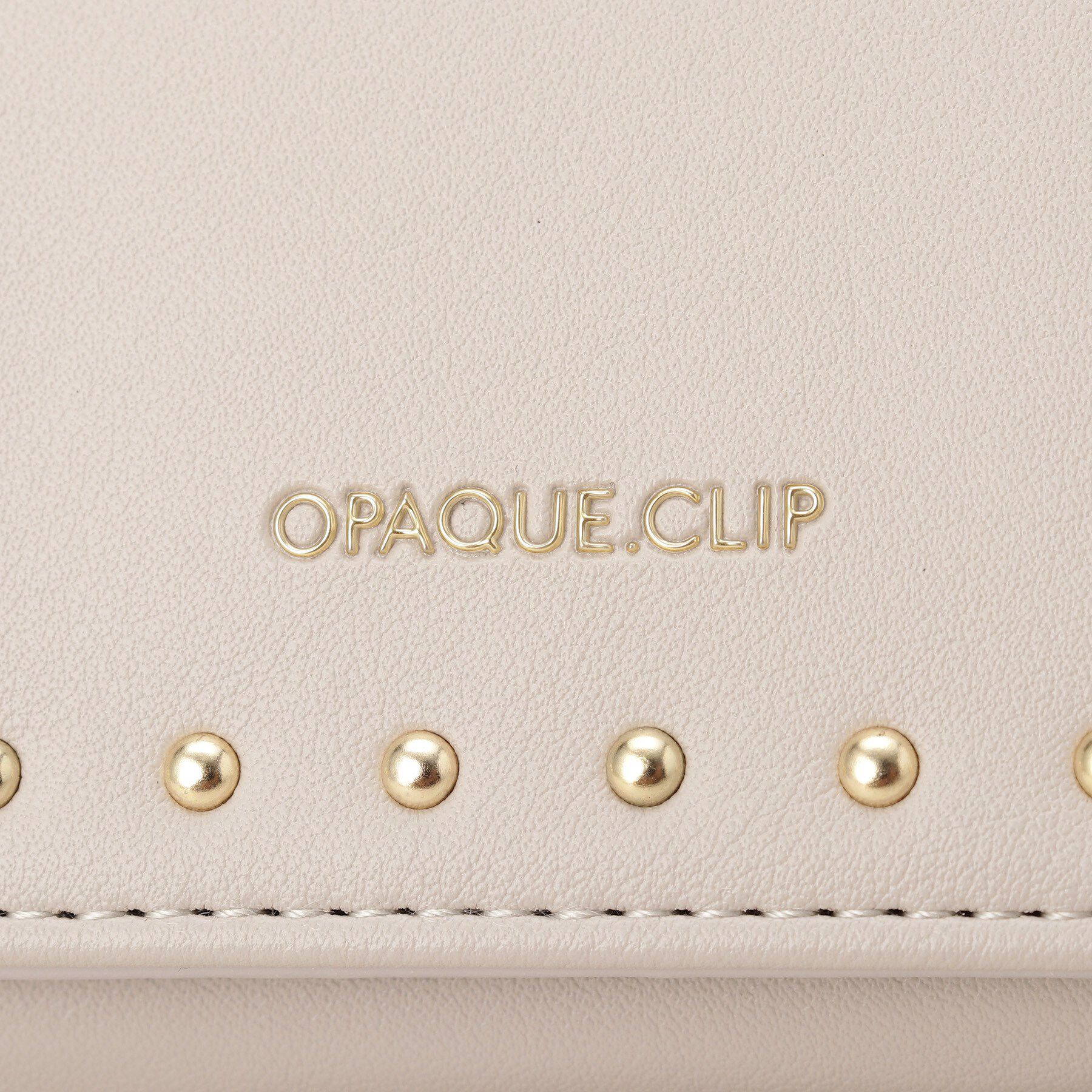 OPAQUE.CLIP「スタッズデザイン 三つ折りミニウォレット」|財布|