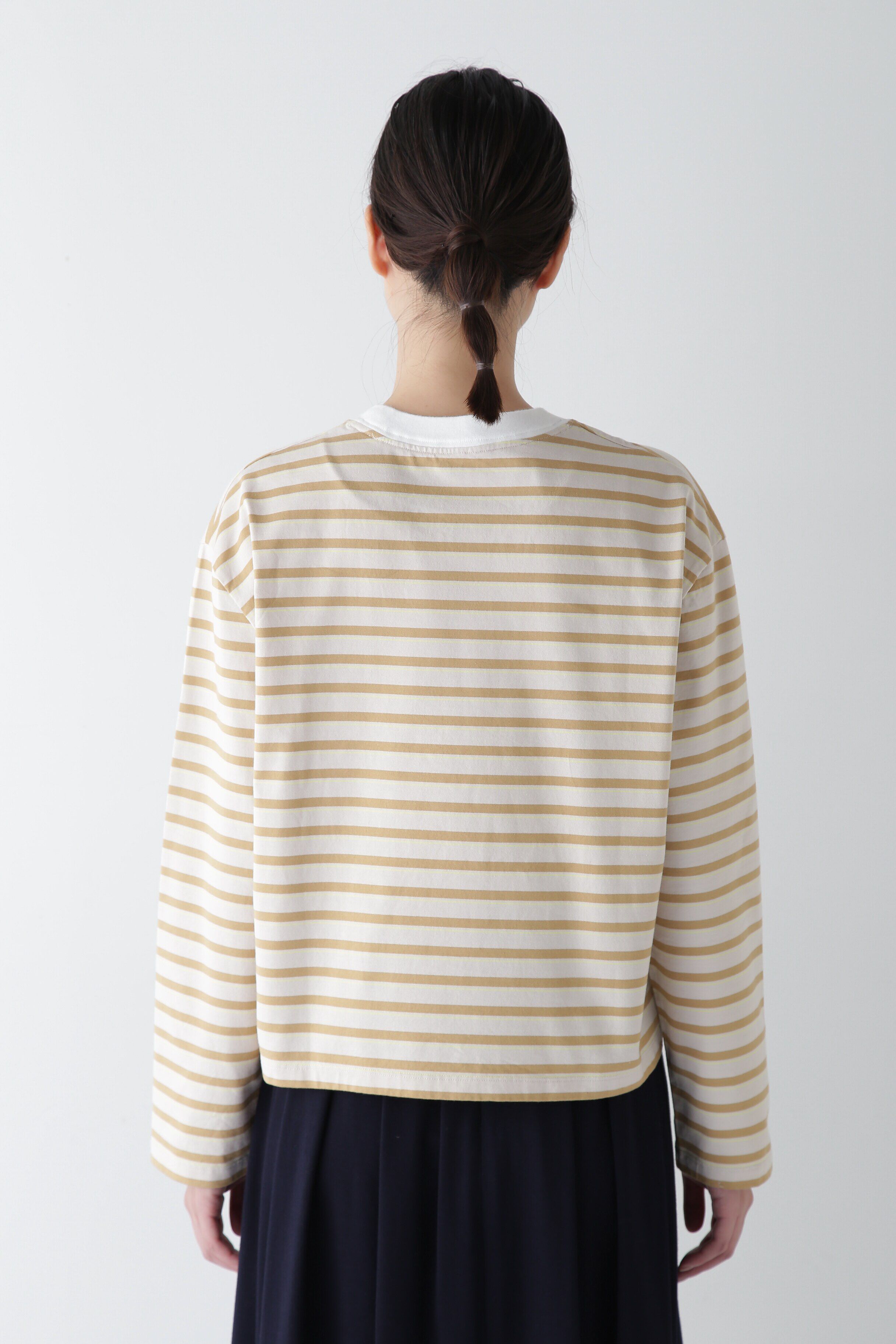  「◆ボーダーボックスＴシャツ」|Tシャツ・カットソー|
