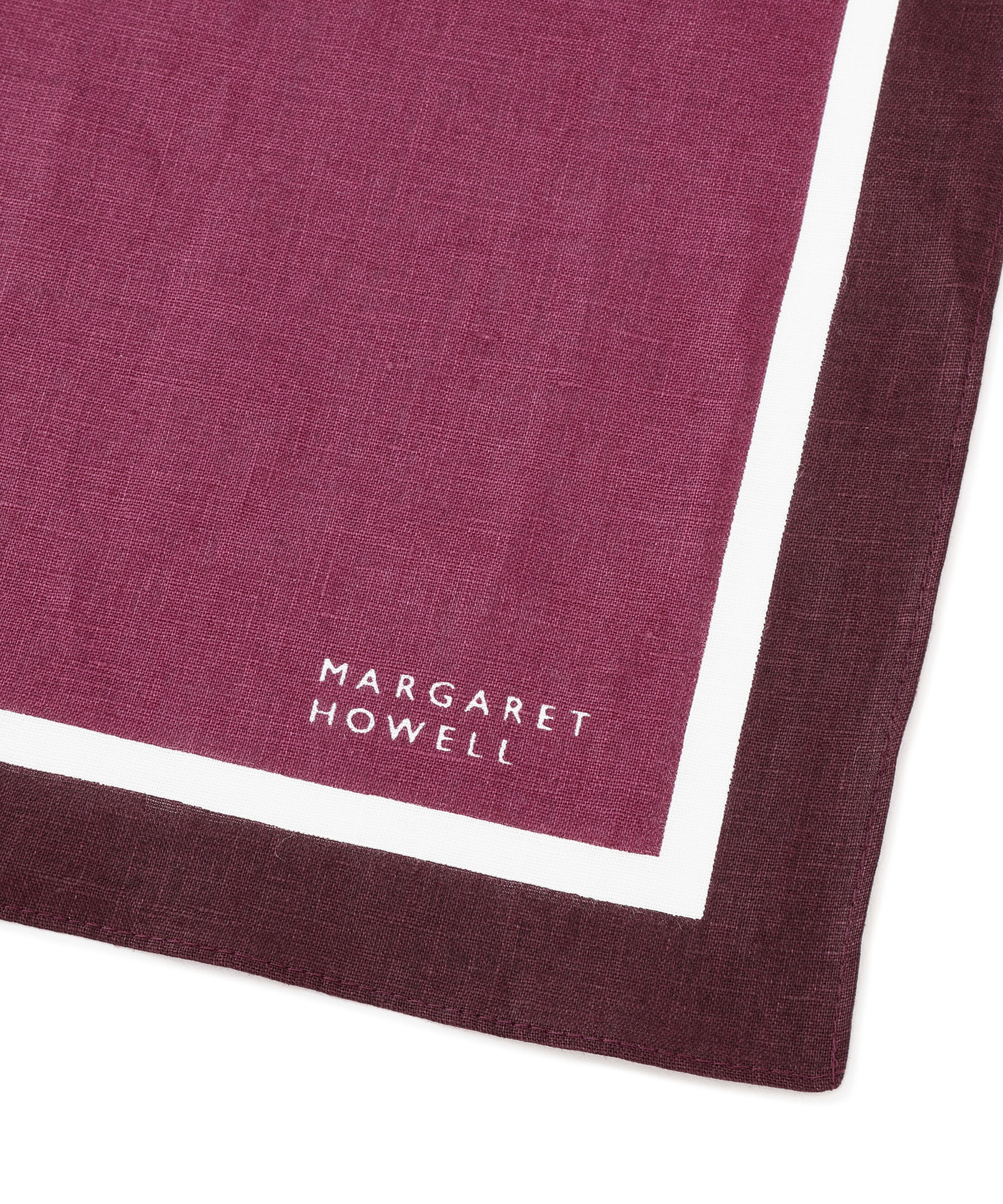 MARGARET HOWELL HOUSEHOLDGOODS「COLOR BLOCK HANKY」|ハンカチ|