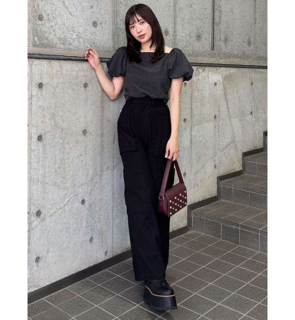 MURUA「スタッズワンハンドルバッグ」|ハンドバッグ|