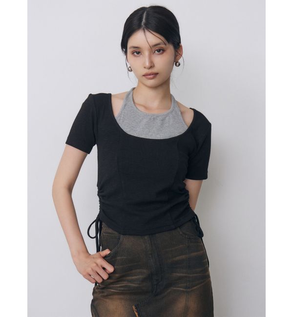 MURUA「ホルターネックシャーリングトップス」|Tシャツ・カットソー|