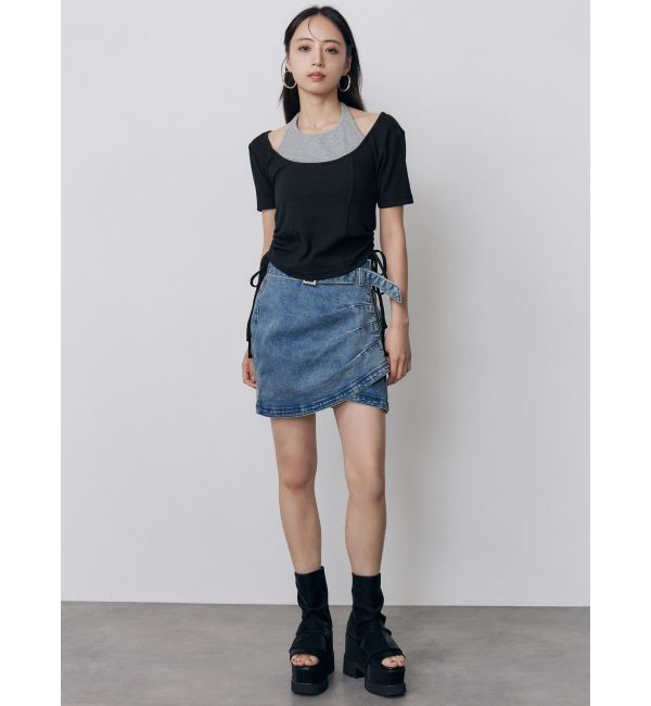 MURUA「ホルターネックシャーリングトップス」|Tシャツ・カットソー|