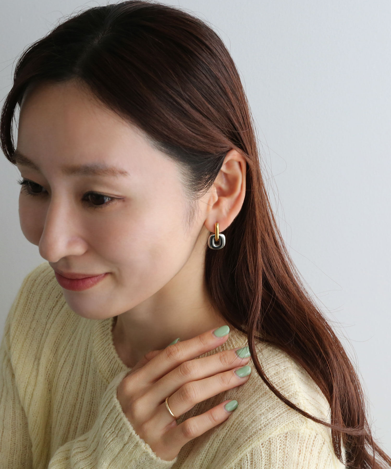  「[stainless]ステンレス・2WAYリンクピアス〈金属アレルギー対応〉」|ピアス|