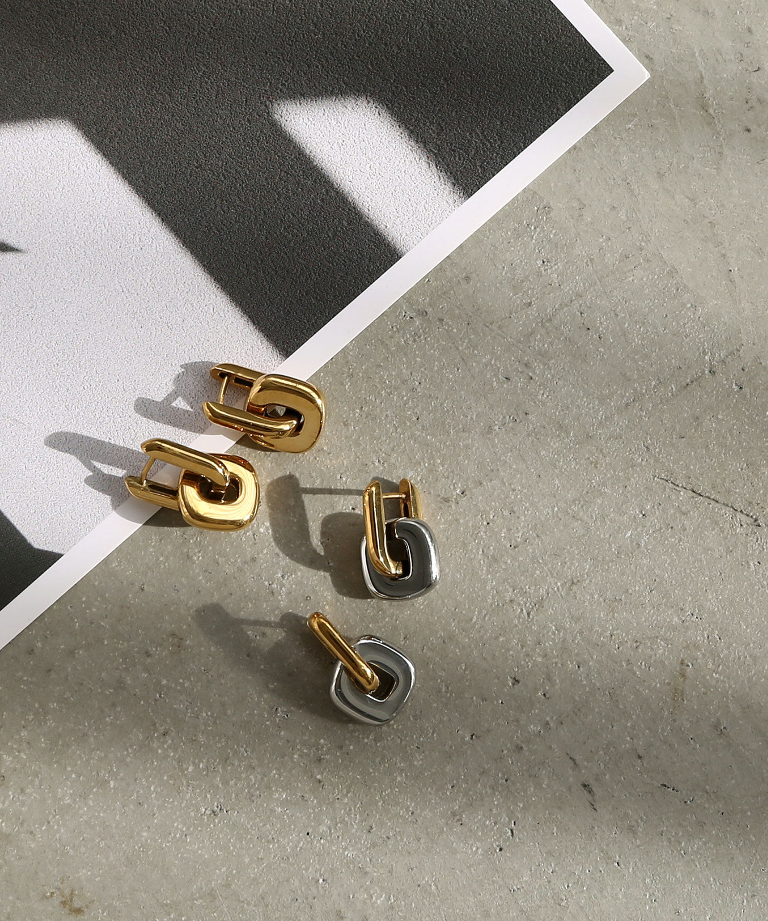  「[stainless]ステンレス・2WAYリンクピアス〈金属アレルギー対応〉」|ピアス|