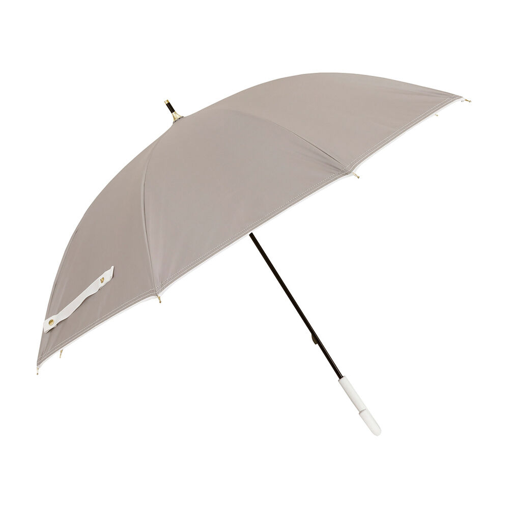 BACKYARD FAMILY「傘 レディース 大人 通販 長傘 50cm 晴雨兼用傘 かさ カサ 雨傘 日傘 手開き」|傘|ベージュ3