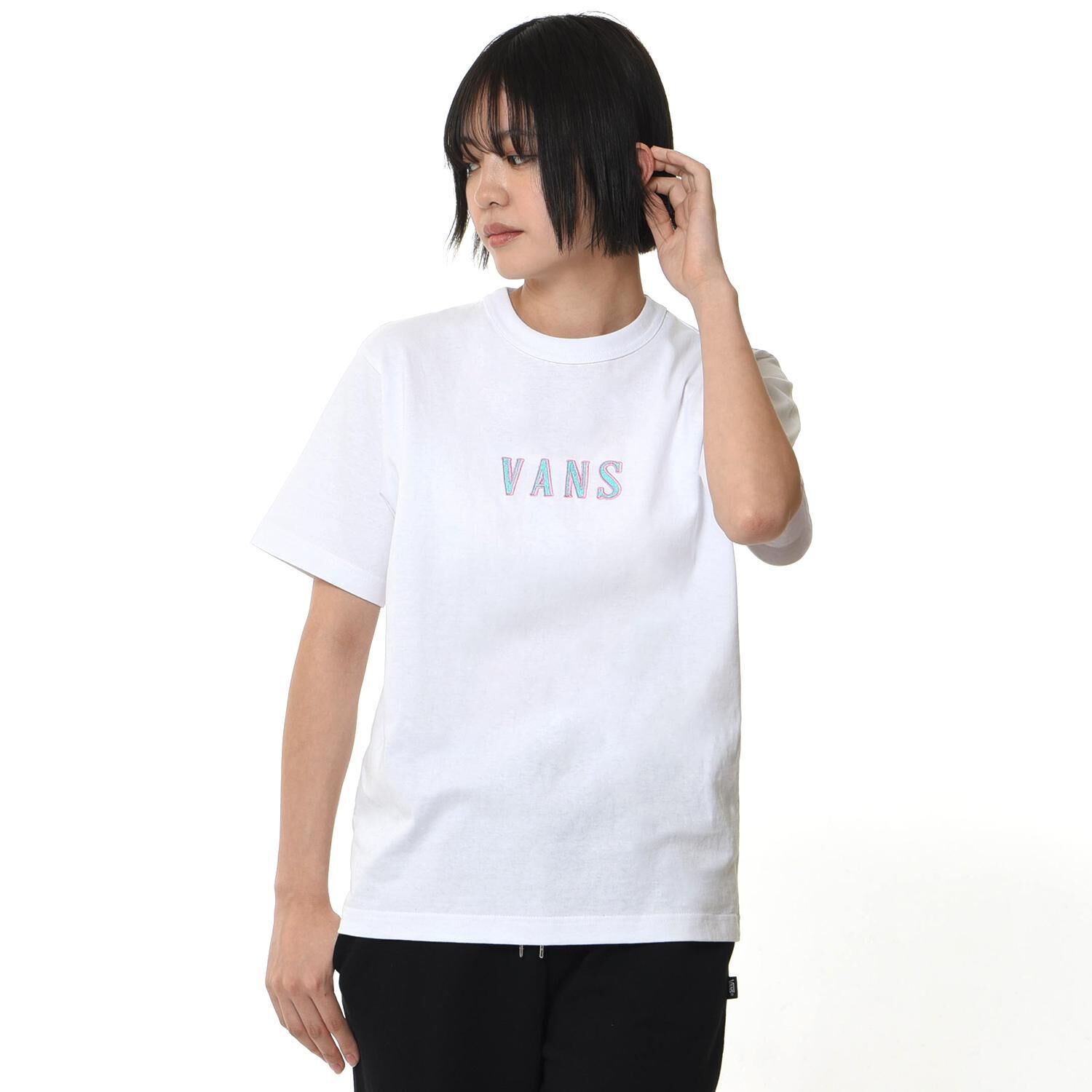 VANS「【VANSｱﾊﾟﾚﾙ(WJ)】W BASIC VANS S TEE」|Tシャツ・カットソー|ホワイト