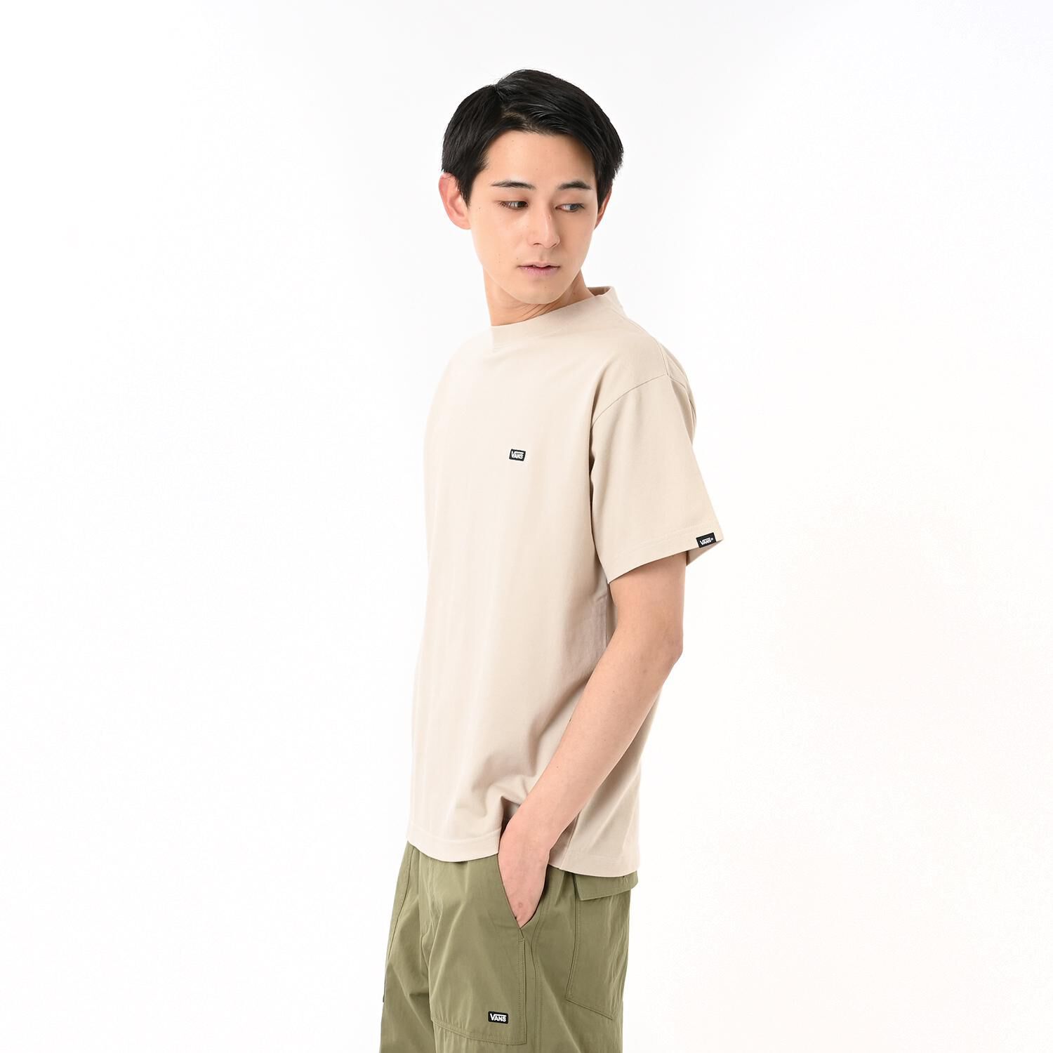 VANS「【VANSｱﾊﾟﾚﾙ(WJ)】M Mini-Logo Pique Crew TEE」|Tシャツ・カットソー|