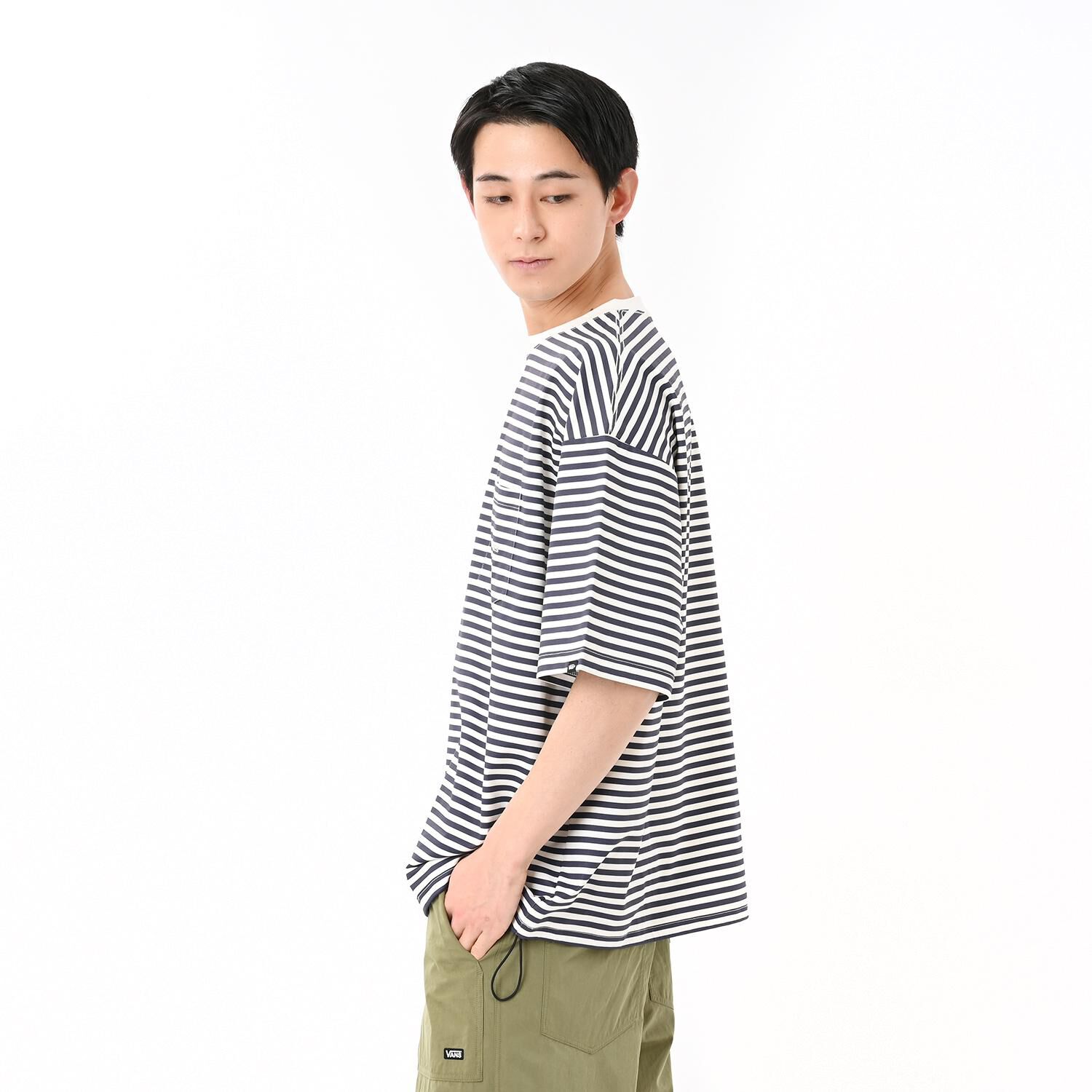 VANS「【VANSｱﾊﾟﾚﾙ(WJ)】M Multi Border PKT TEE」|Tシャツ・カットソー|