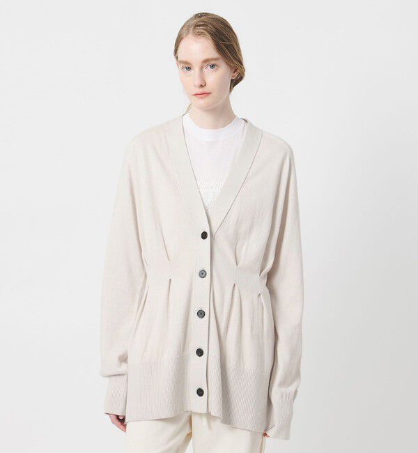 AEWEN MATOPH「＜AEWEN MATOPH＞ウエストタックニットカーディガン ‐ウォッシャブル‐」|カーディガン|NATURAL