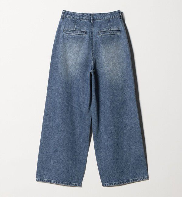 BEAUTY&YOUTH UNITED ARROWS「【WEB限定】タックワイド デニムパンツ」|デニム|