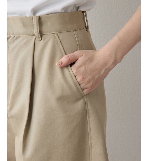 THE PAUSE「【THE PAUSE】タックハーフパンツ」|キュロット|