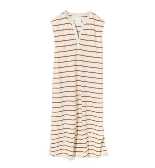 MIDIUMISOLID「MIDIUMISOLID for Ladies マルチボーダーノースリーブワンピース」|ワンピース|