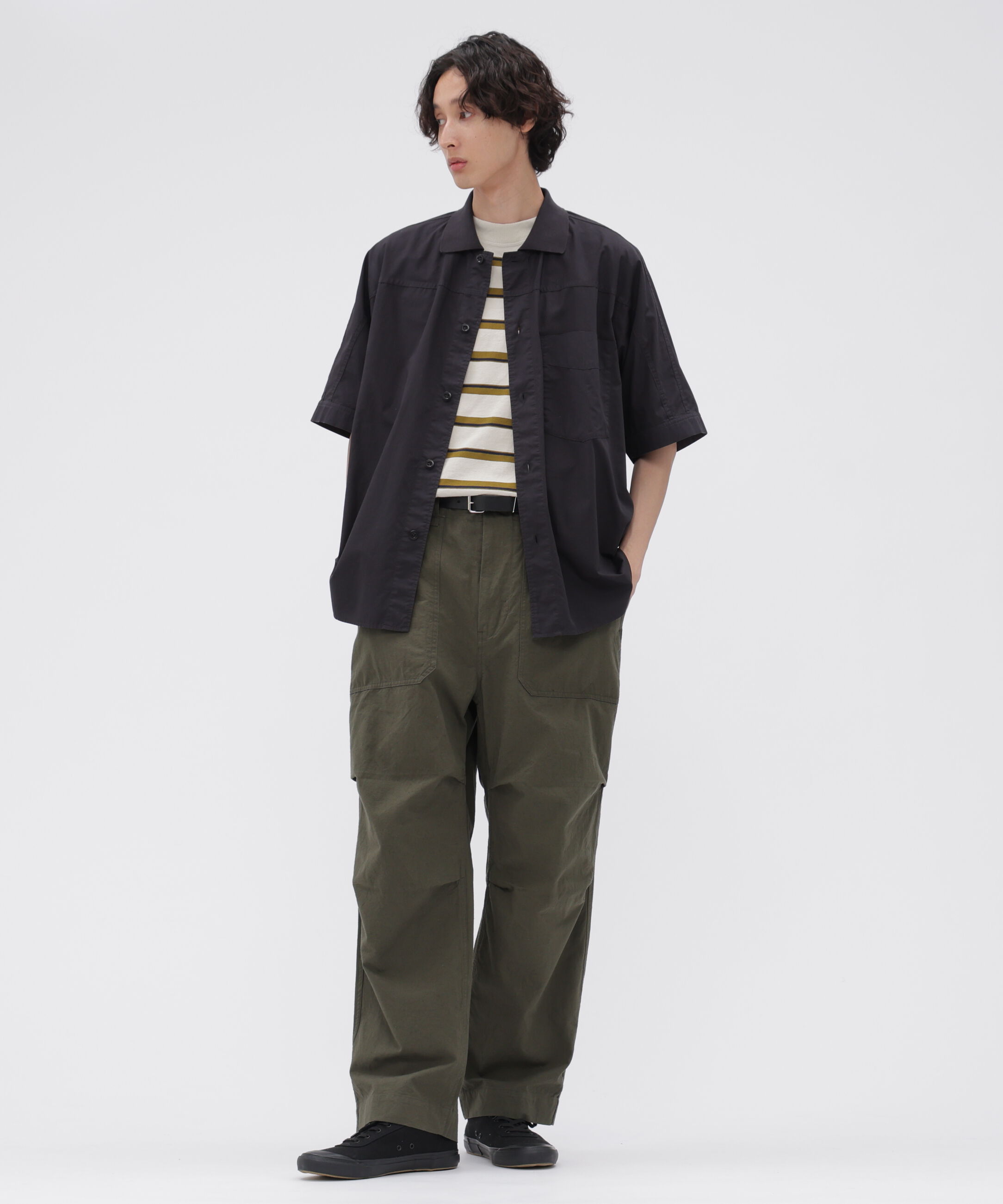 MHL.「COTTON LINEN TINY RIPSTOP TROUSERS」|その他|KHAKI