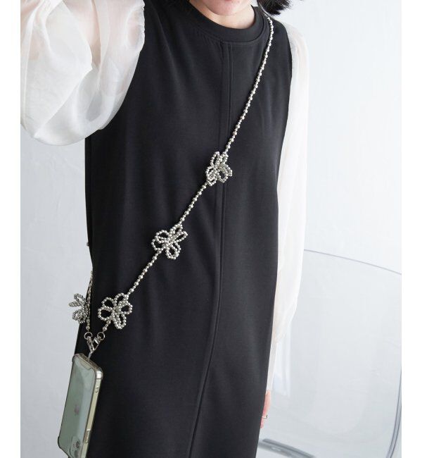 VENCE share style「ビーズフラワーストラップ」|ネックレス|