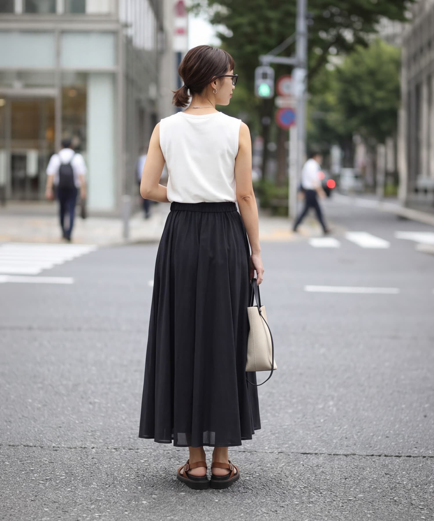 STYLE DELI「【LUXE】綿ローンギャザーロングスカート」|スカート|