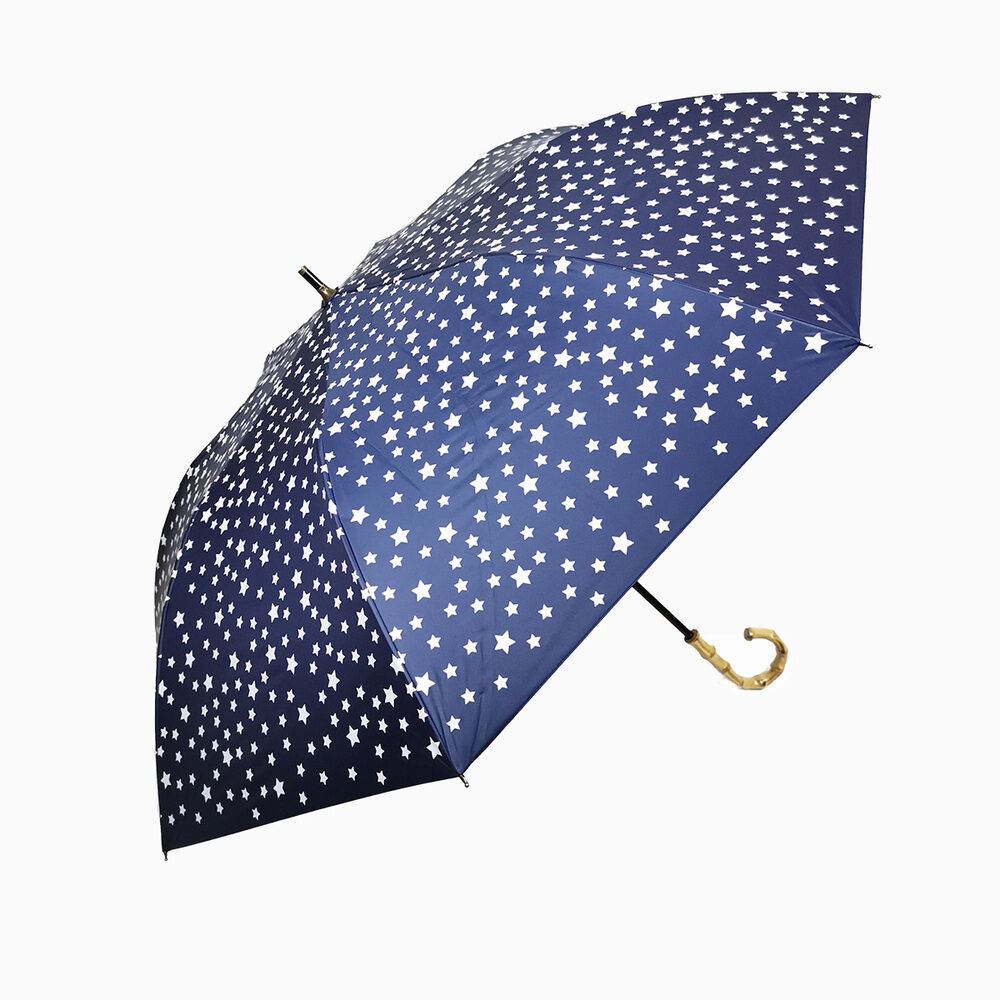 BACKYARD FAMILY「日傘 折りたたみ 遮光 晴雨兼用 軽量 通販 HYGGE ヒュッゲ ショートワイド 55cm」|傘|ブルー1