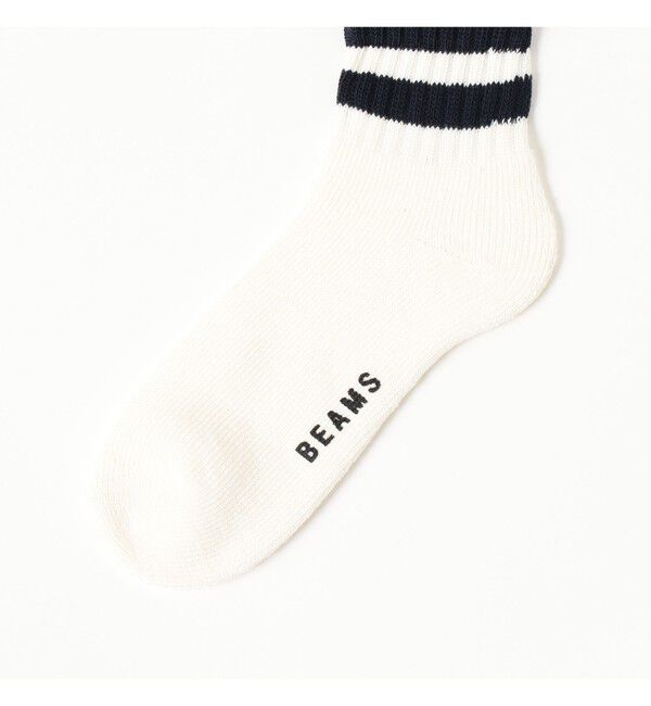BEAMS「ライン ソックス （2pack）」|ソックス|