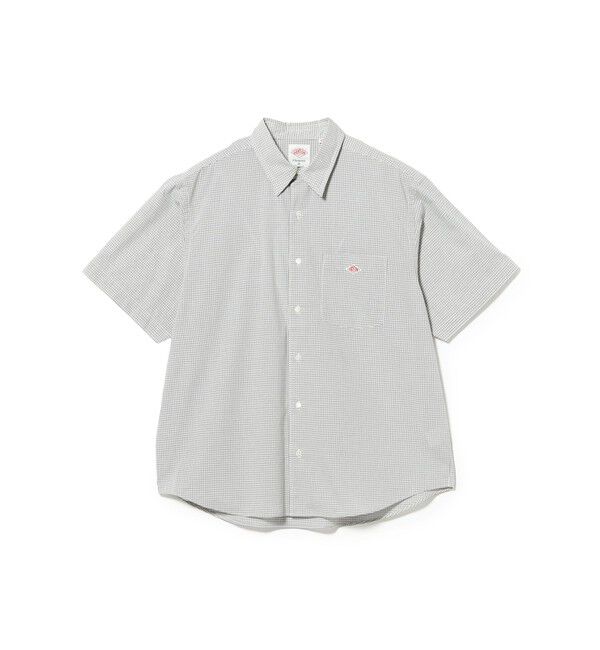 BEAMS「【別注】DANTON / ショートスリーブ チェック シャツ」|シャツ・ブラウス|WHITE&times;GREY