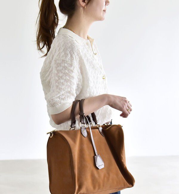 quaranciel「《追加予約》quaranciel:〈手洗い可能〉透かし編み ポロ ニット プルオーバー」|ニット・セーター|