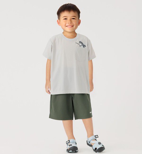 SHIPS Colors 「【WEB限定】SHIPS Colors:90～140cm /〈接触冷感・UVカット〉カノコ ポケット プリントT」|Tシャツ・カットソー|