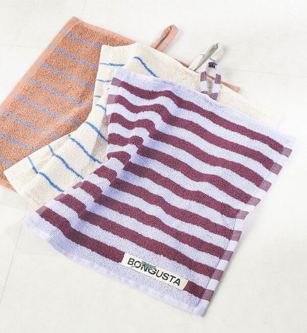 SHIPS for women「BONGUSTA:NARAM WASH CLOTH」|ハンカチ|ワイン