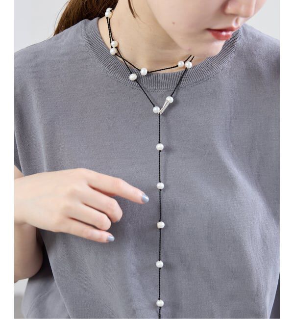IENA「TEINTE/タント CALLA WHITE PEARL LONG NL ネックレス TE-N-CA2602WH」|ネックレス|