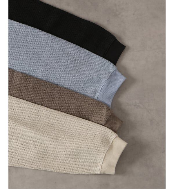 J.S.Homestead「J.S.Homestead / レノ メッシュ ファブリック ヘンリー ネック ロンT」|Tシャツ・カットソー|