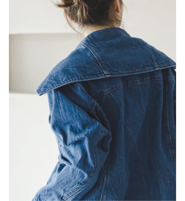 NOBLE「《予約》SERGE/サージ SAILOR COLLAR JACKET」|デニムジャケット|