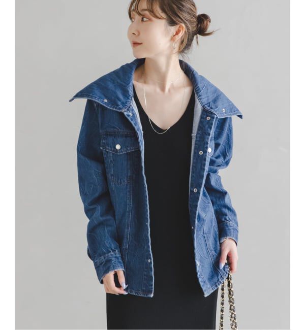 NOBLE「《予約》SERGE/サージ SAILOR COLLAR JACKET」|デニムジャケット|