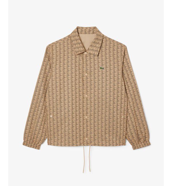 LACOSTE「撥水 リバーシブルコーチジャケット 無地&times;総柄」|ブルゾン・スタジャン|