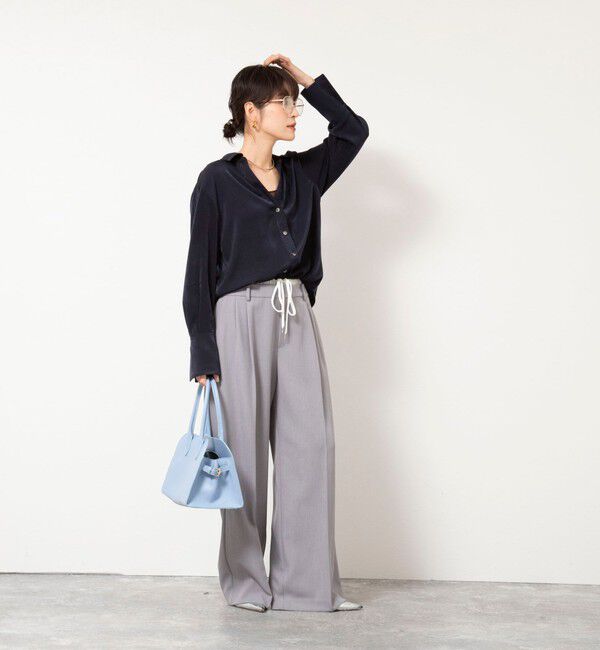 NOLLEY'S sophi「ウォッシャブルWウエストワイドパンツ」|その他|