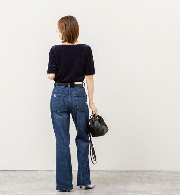 NOLLEY'S「《接触冷感》ウォッシャブルシアーベロア2WAYプルオーバー」|Tシャツ・カットソー|