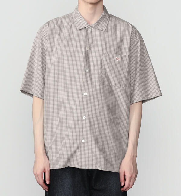 DANTON「DANTON | コットンポプリン 半袖ワークシャツ PLAID MEN」|シャツ・ブラウス|
