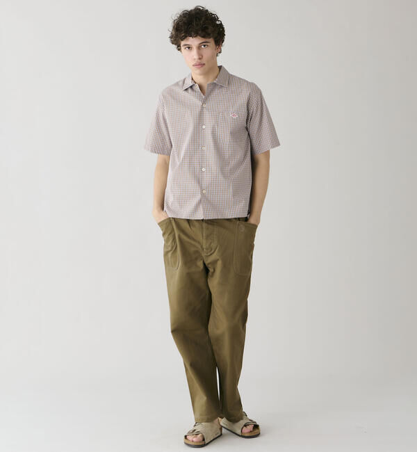 DANTON「DANTON | コットンポプリン 半袖ワークシャツ PLAID MEN」|シャツ・ブラウス|