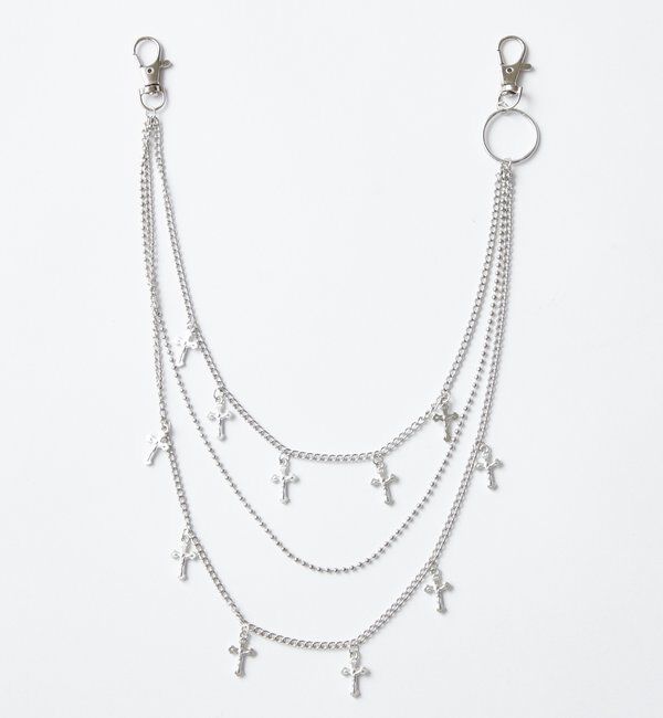  「クロス3連チェーン」|ブローチ・コサージュ|