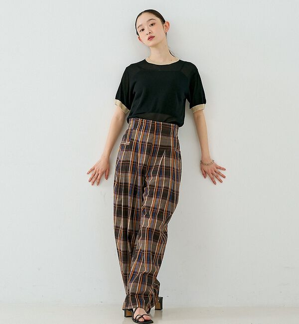 NOMINE「【セットアップ対応】チェック タックパンツ」|その他|