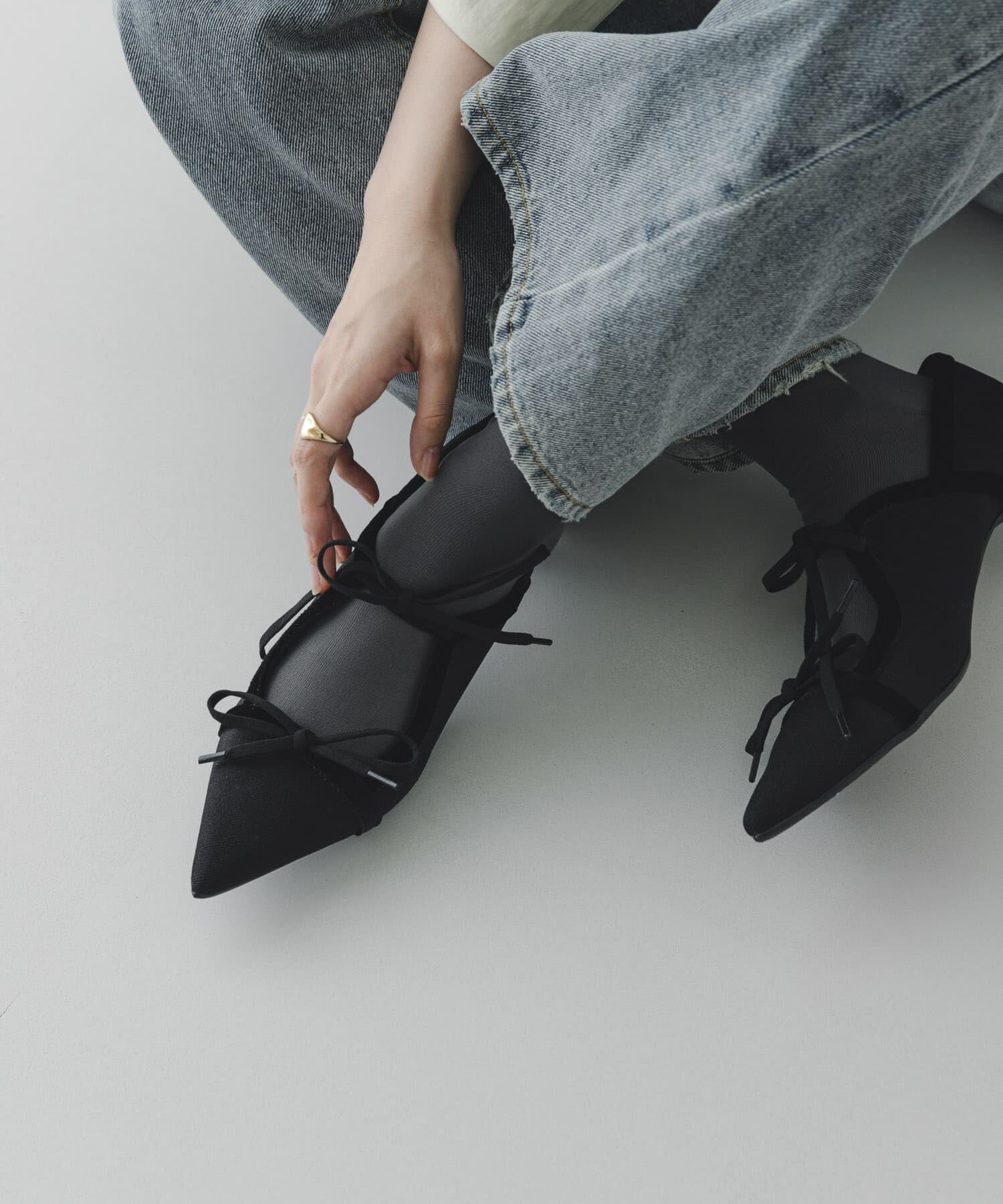 RODE SKO「『MADE IN JAPAN』 4センチダブルリボンパンプス」|パンプス|