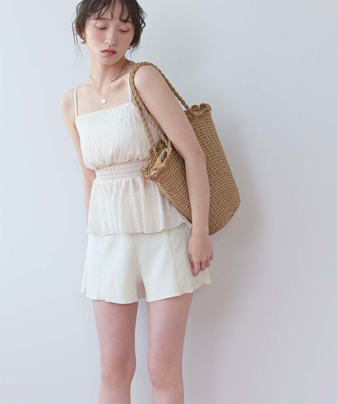 SEA DRESS「ハイウエストシンプルショートパンツ」|スポーツ|