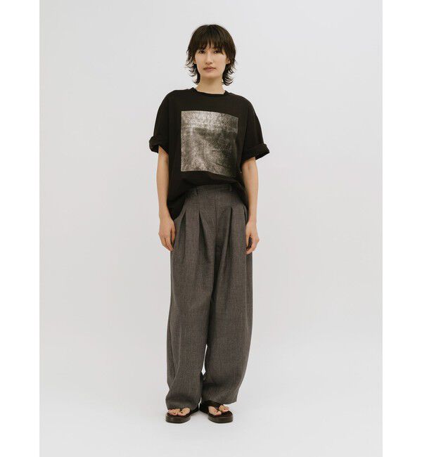 MIDIUMISOLID「MIDIUMISOLID for Ladies タックカーブバレルパンツ」|その他|