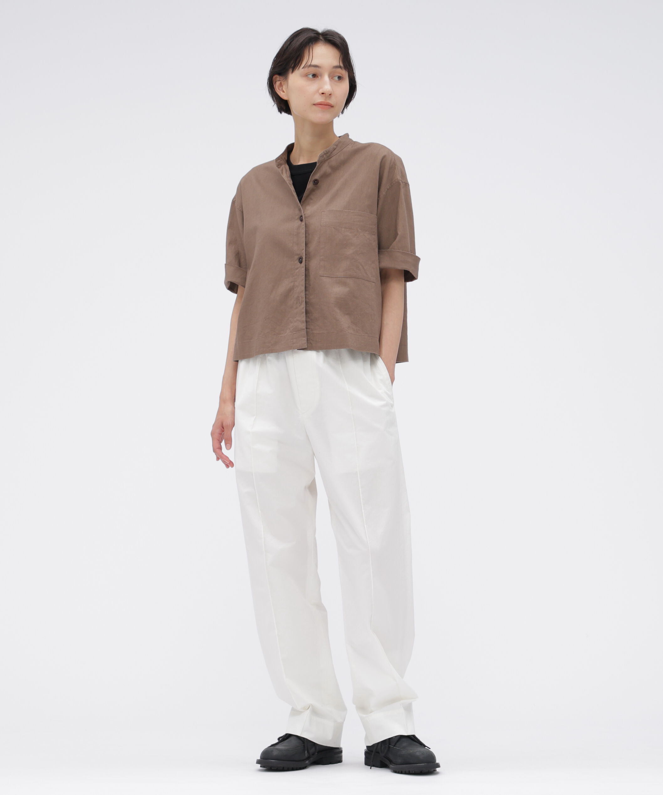MHL.「SURFACE DYED COTTON LINEN SHIRT」|シャツ・ブラウス|