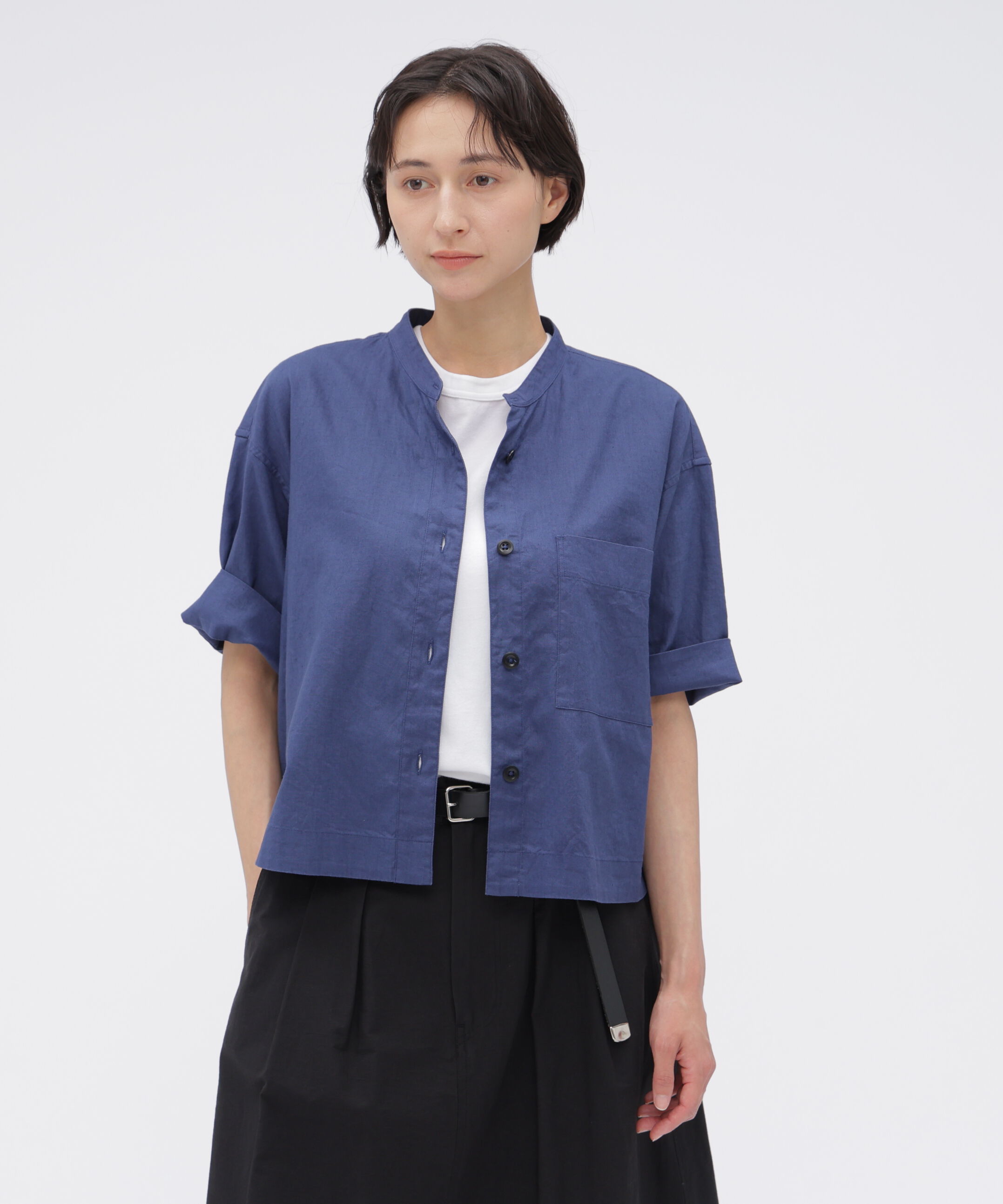 MHL.「SURFACE DYED COTTON LINEN SHIRT」|シャツ・ブラウス|INDIGO5